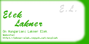 elek lakner business card